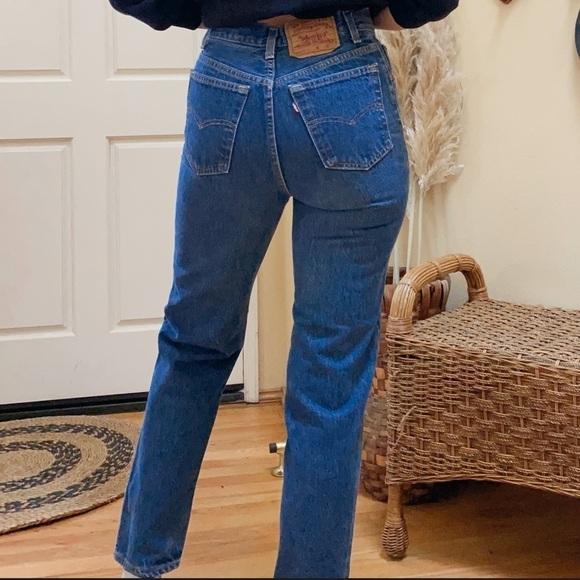 Vintage Levis High Rise Tapered Button Fly Jean - Picture 7 of 15